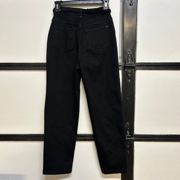 Ted Baker "Ursi" Black Straight Leg Jeans, Size 25, Five Pockets - Picture 2 of 5